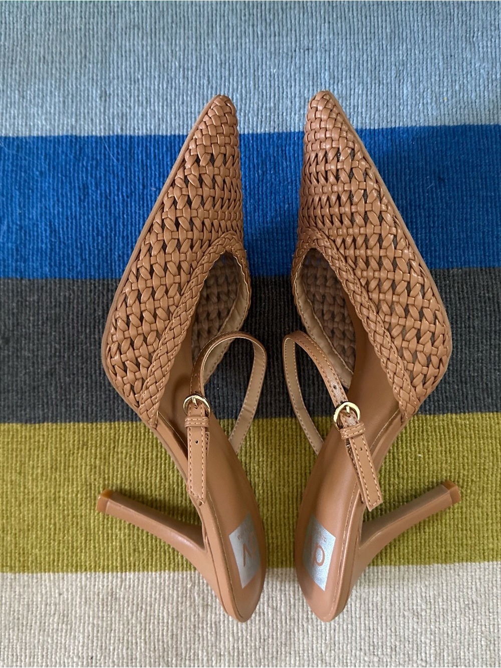 Dolce Vita geanie brown woven pointed heels